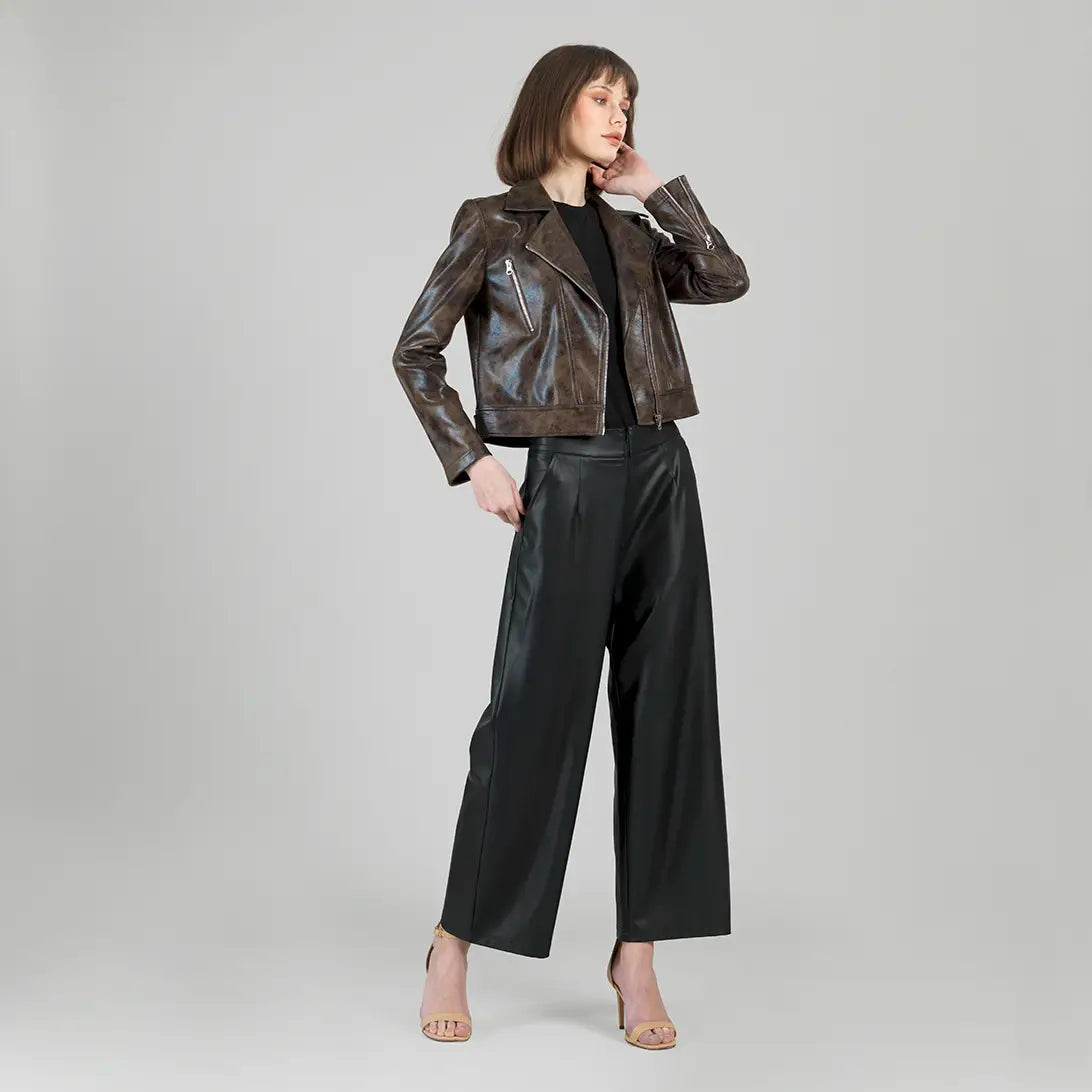 DISTRESSED LEATHER JACKET