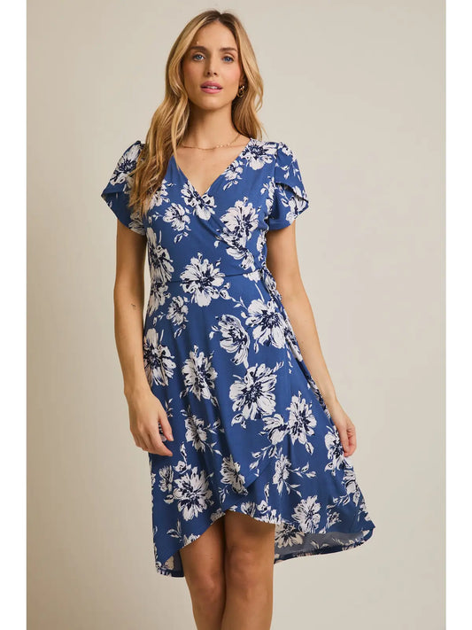 TULIP WAIST TIE MINI DRESS