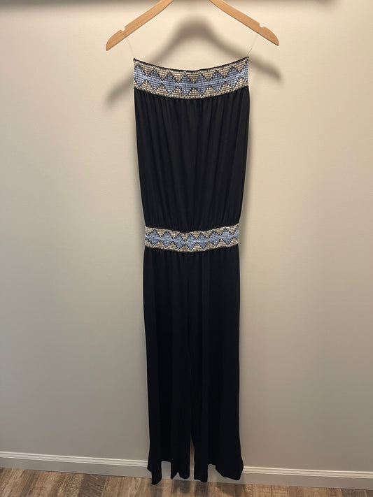 STRAPLESS TRIM JUMPSUIT