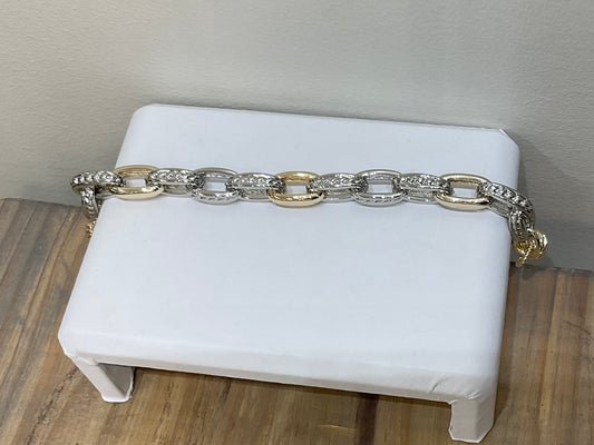 2TONE MAGNETIC LINK BRACELET