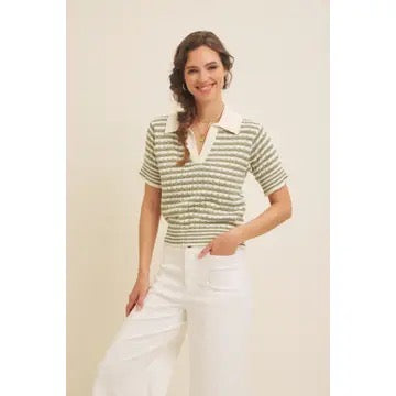 DROP SHOULDER SWEATER TOP