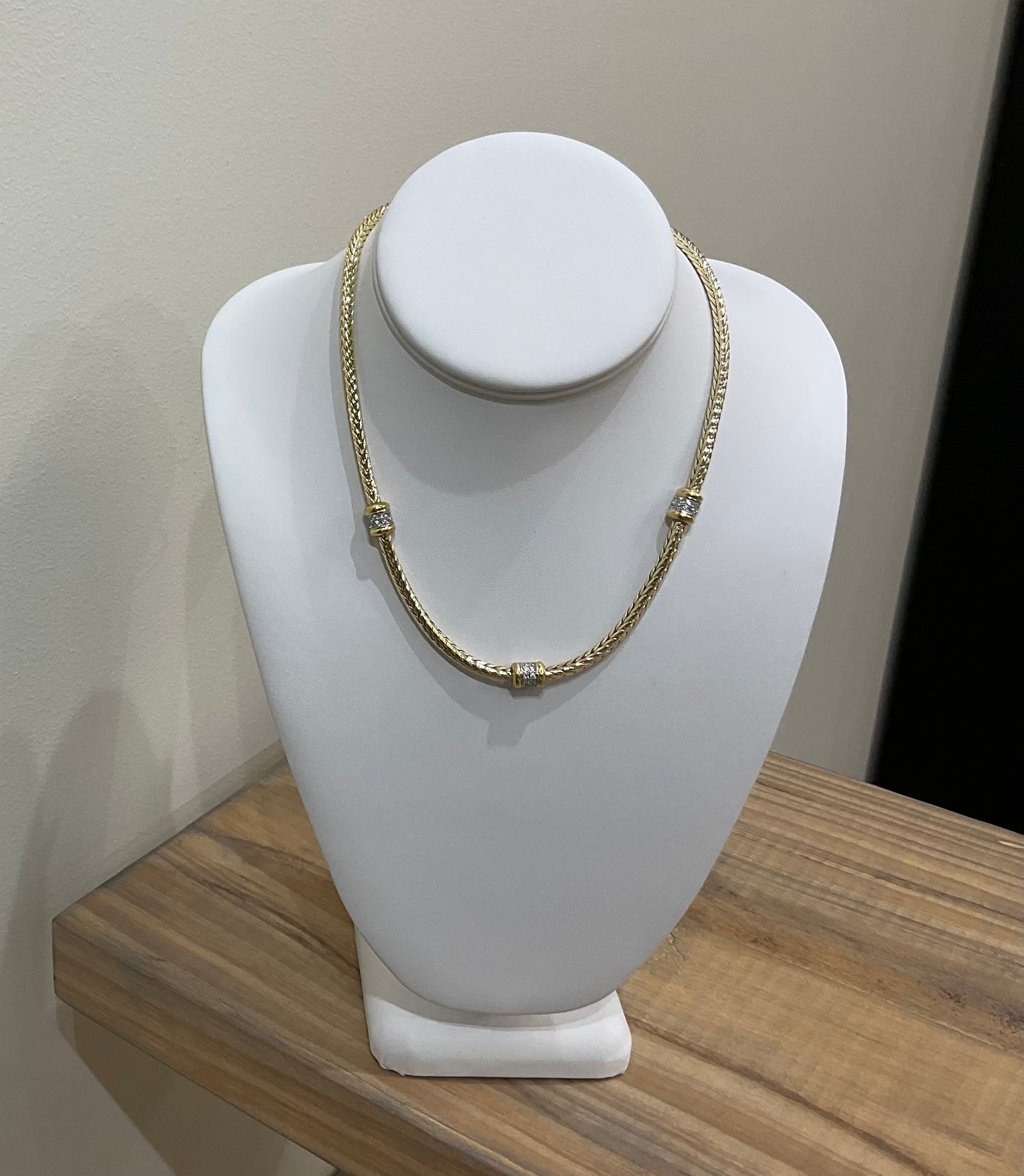 3 BURGERS CZ NECKLACE