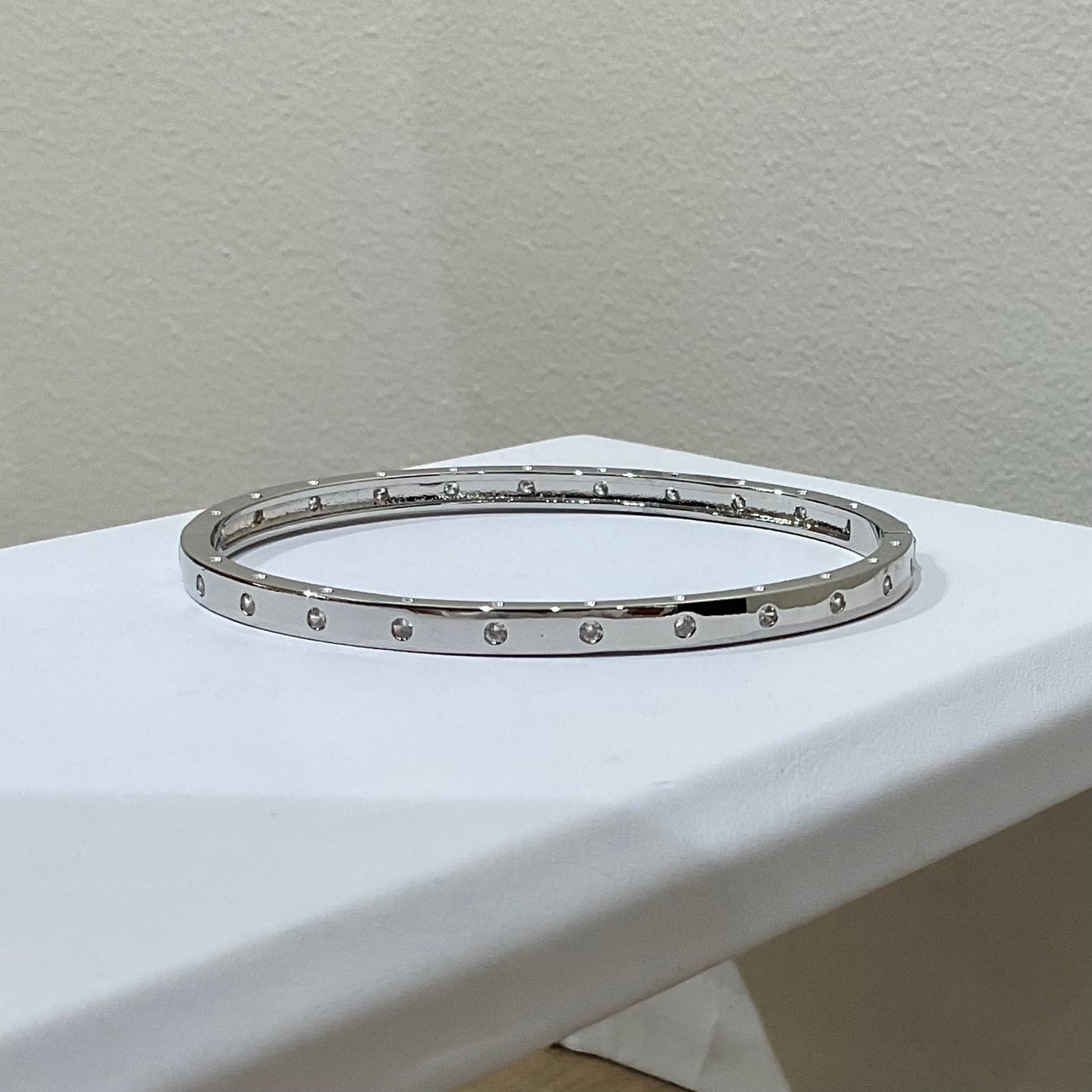 CZ SPACED BANGLE