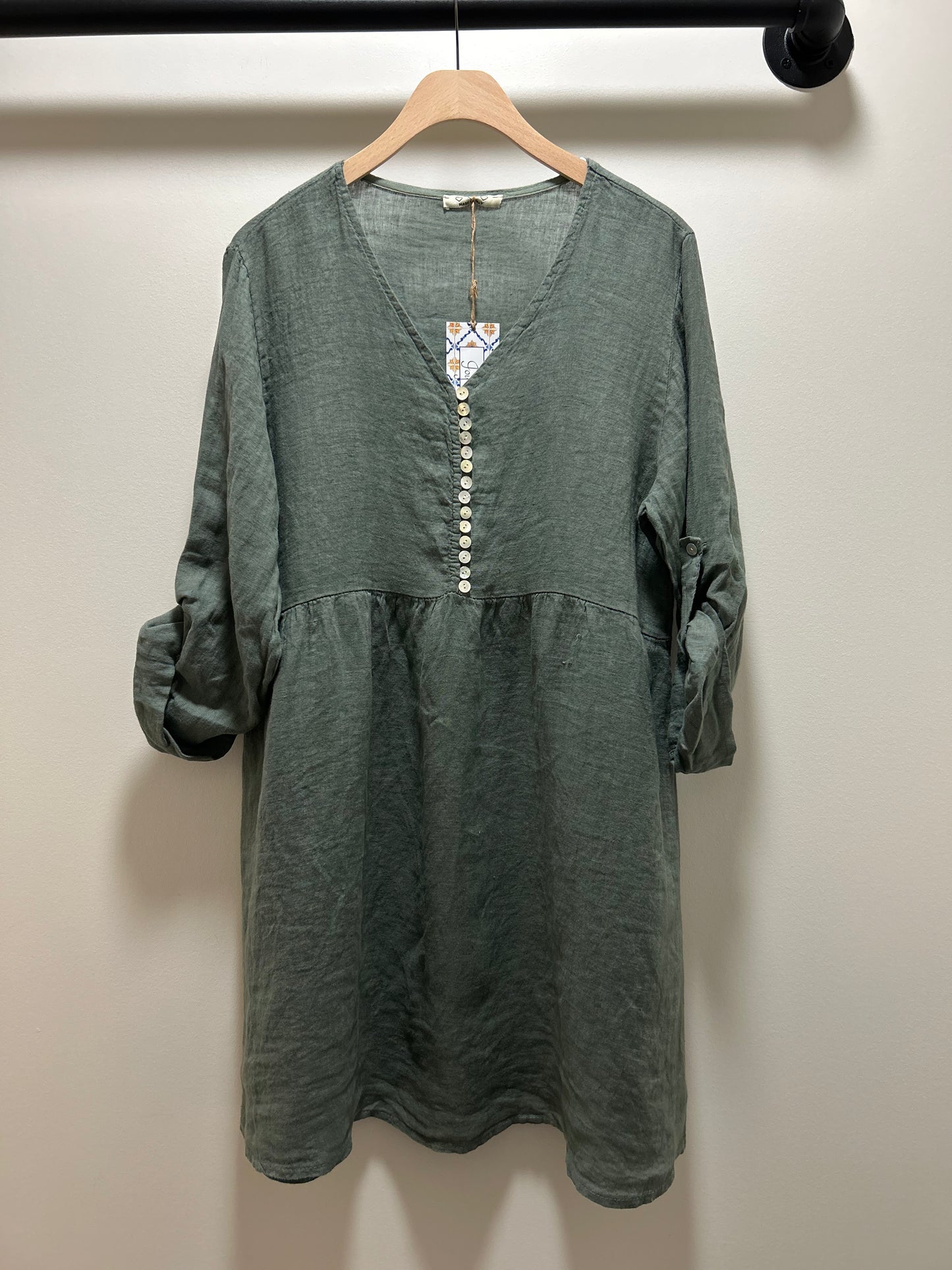 LULU 14 BUTTON DRESS