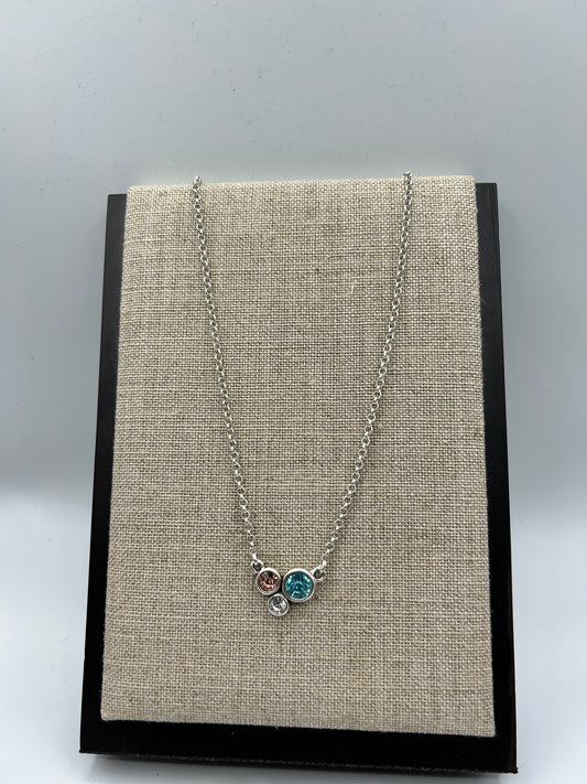 CRYSTAL TRIO NECKLACE