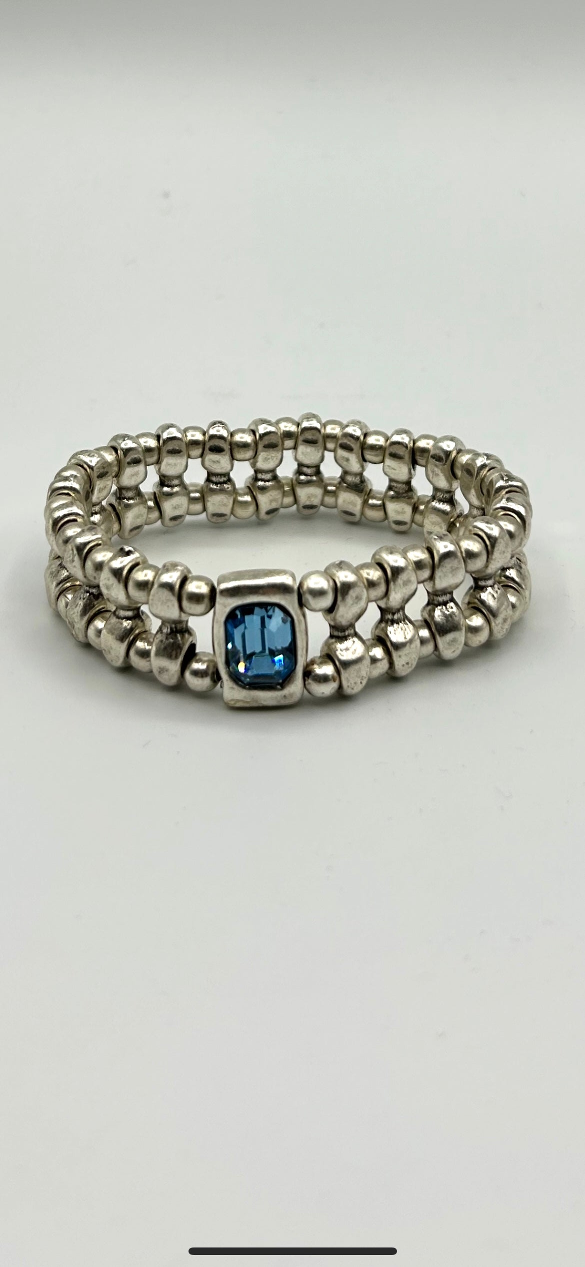 CRYSTAL 2 STRAND STRETCH BRACELET