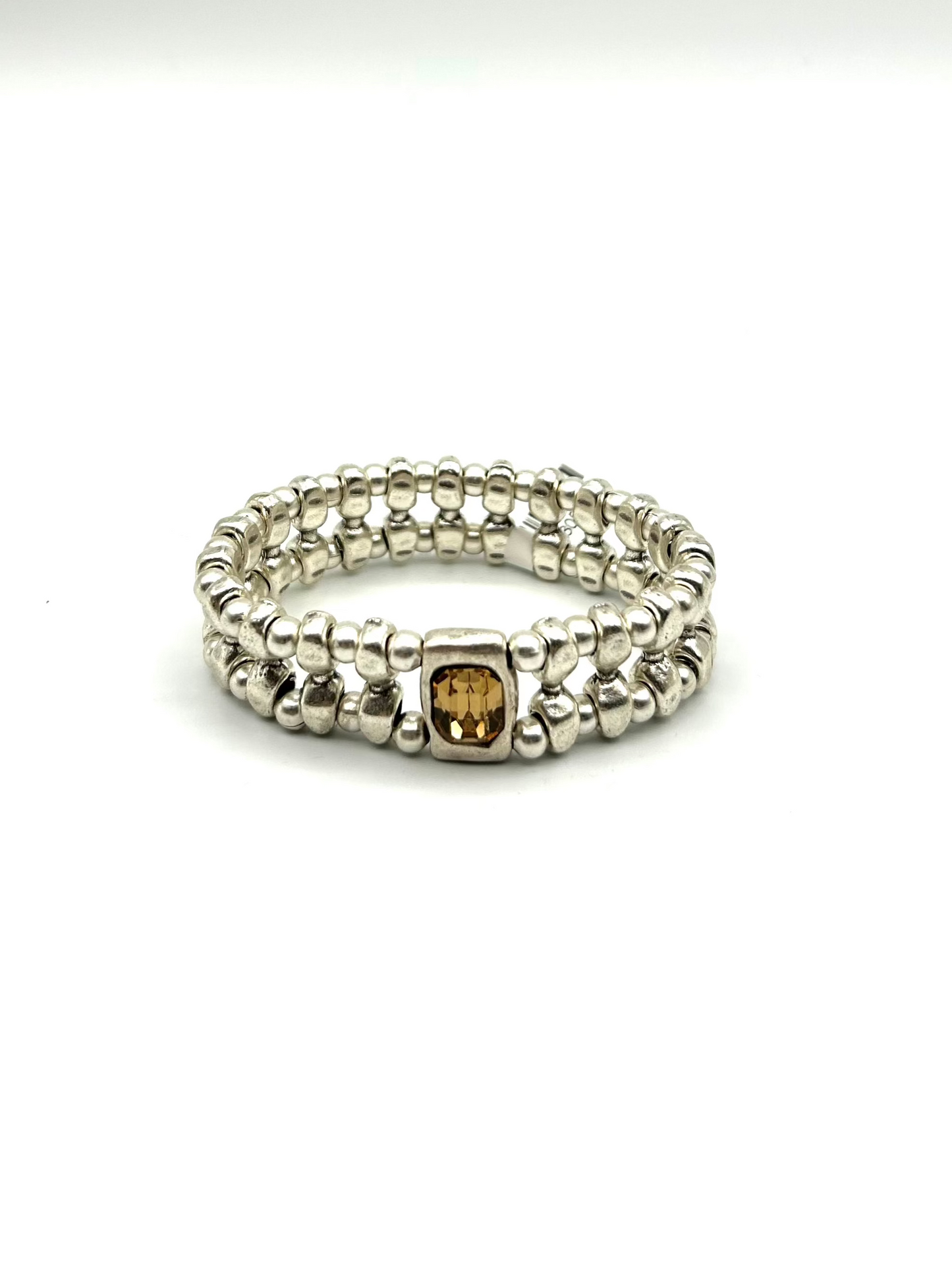 CRYSTAL 2 STRAND STRETCH BRACELET