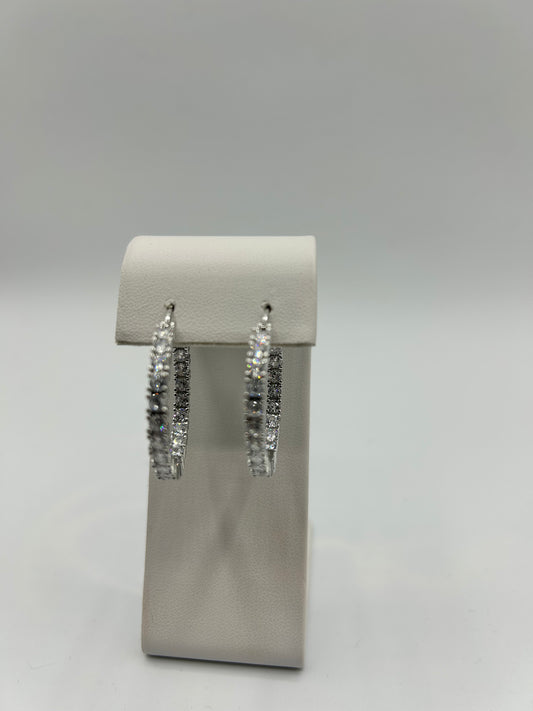 IN/OUT HOOP EARRINGS 1.25"