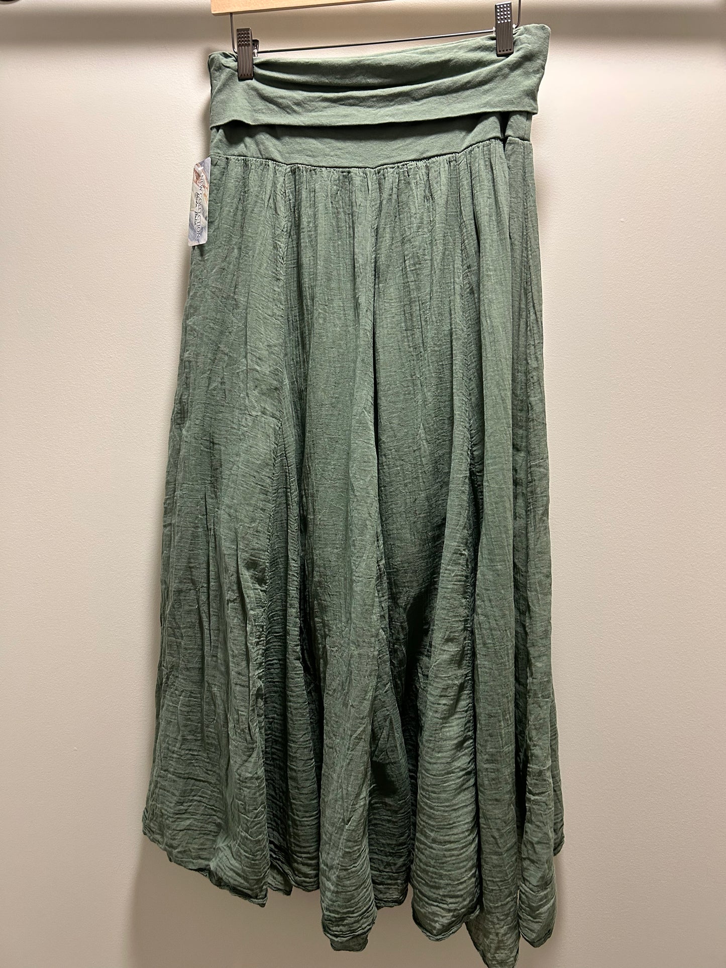 BANDED MAXI SKIRT