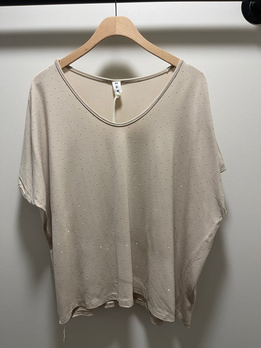 SHORT SLEEVE BLING SHIRT