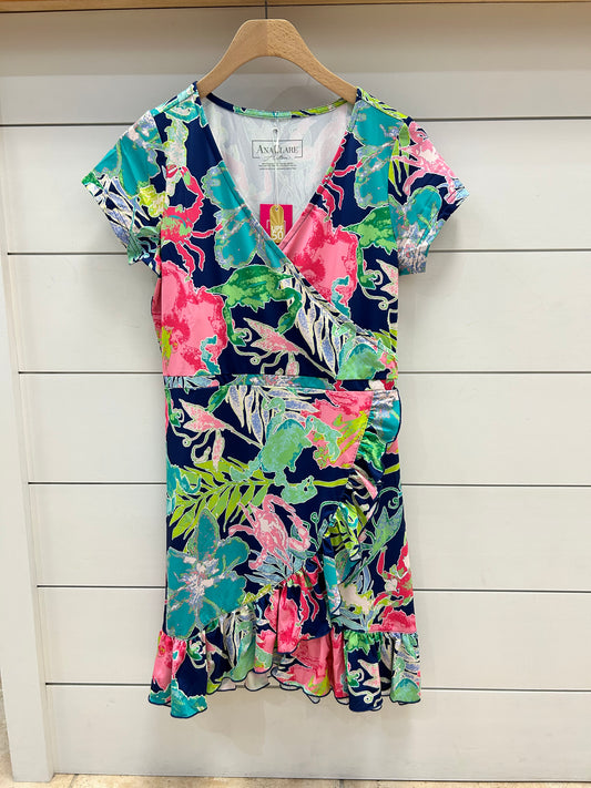 LOLA FAUX WRAP DRESS
