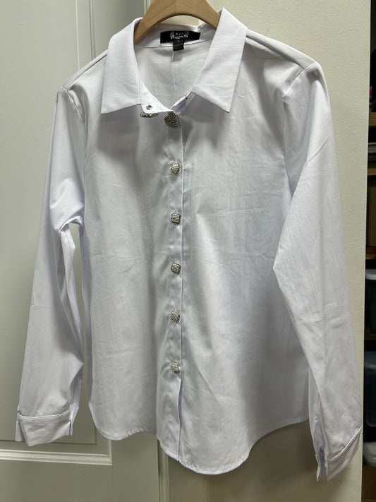 LUCIA HEART BUTTON TOP