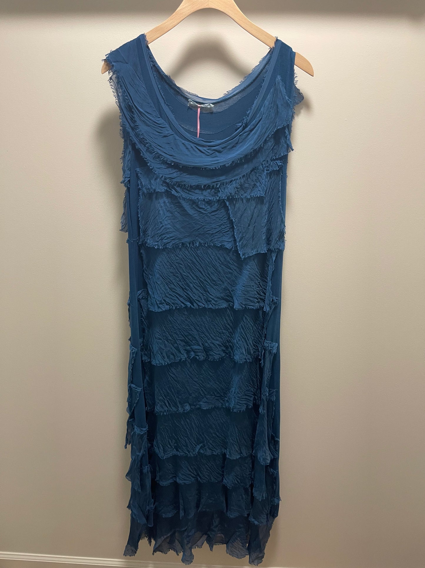 LONG RUFFLE DRESS