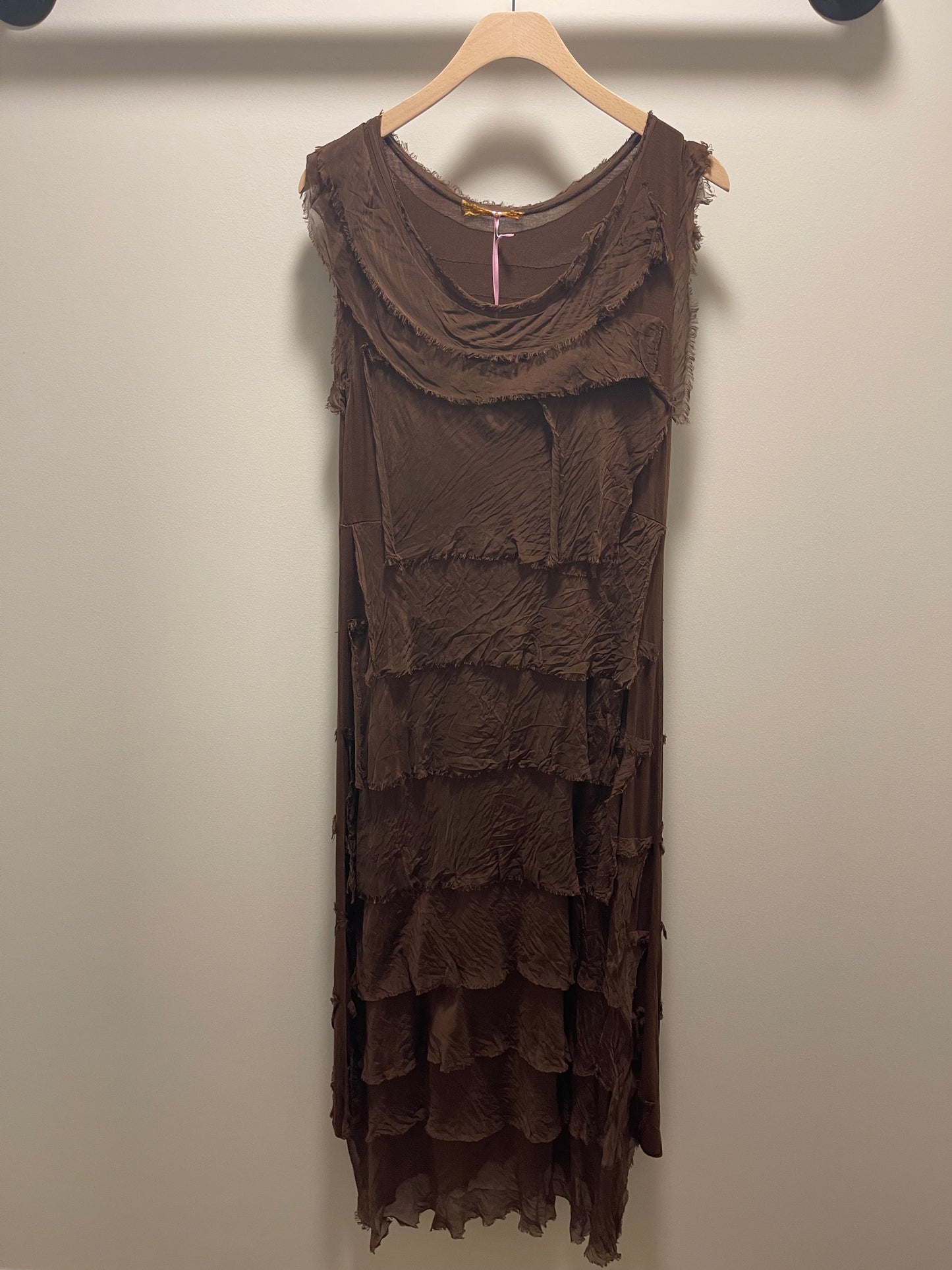 LONG RUFFLE DRESS