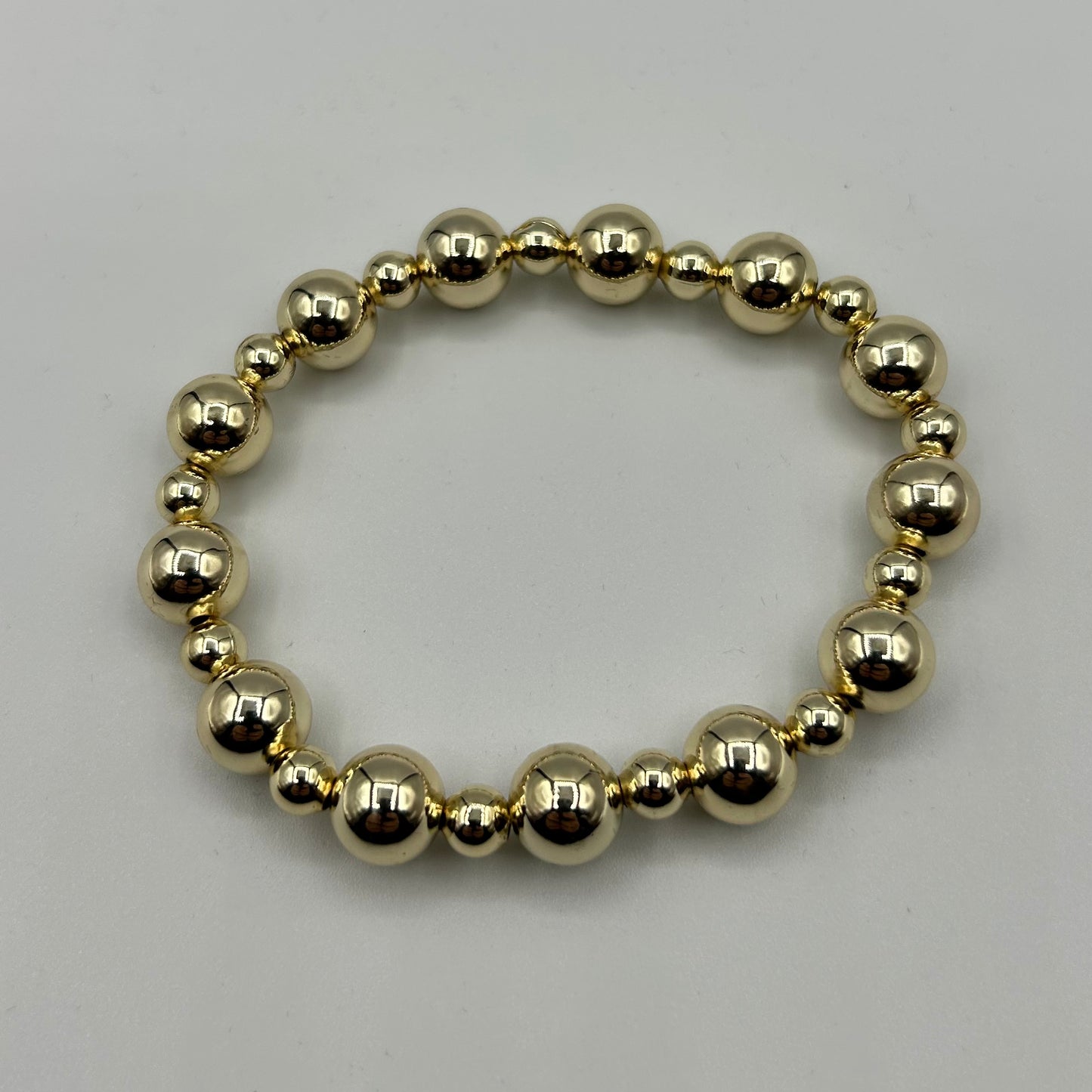 6MM AND 10MM BALLS STRETCH BRACELET