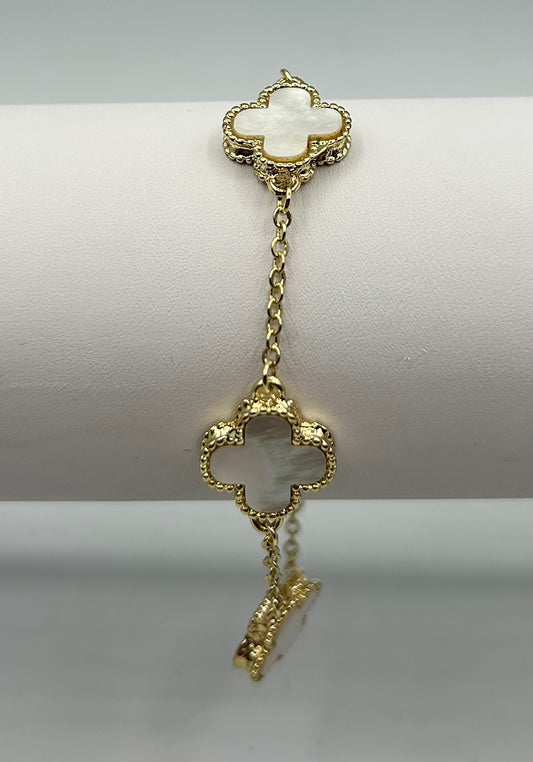 MOP FLOWER 7"+1" BRACELET