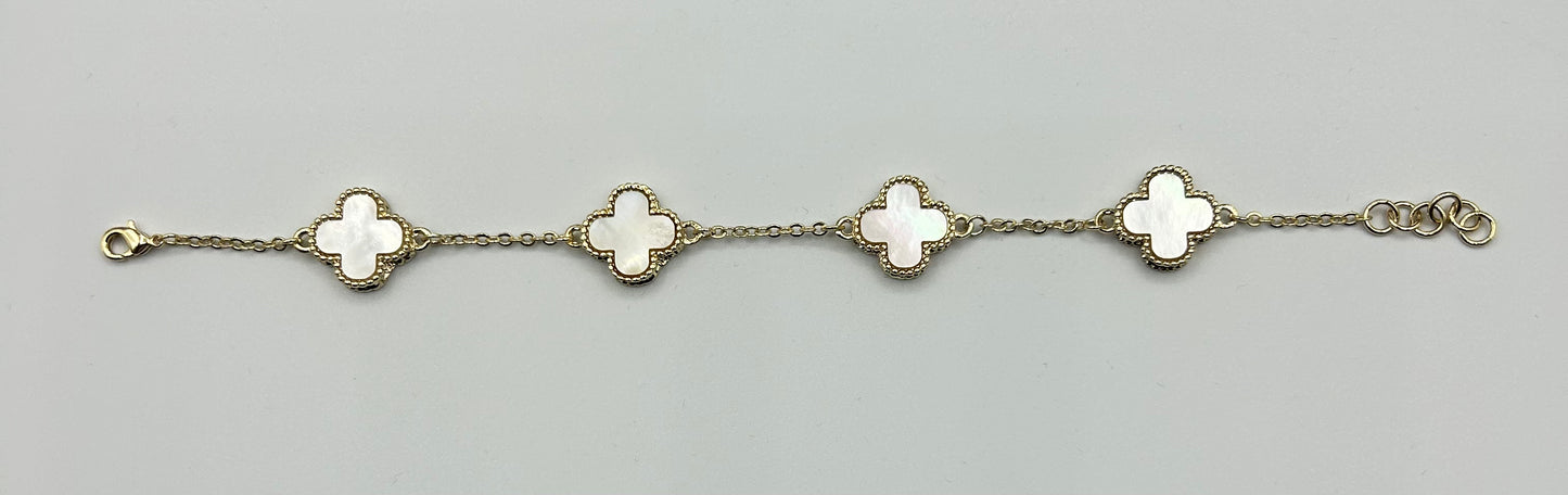 MOP FLOWER 7"+1" BRACELET