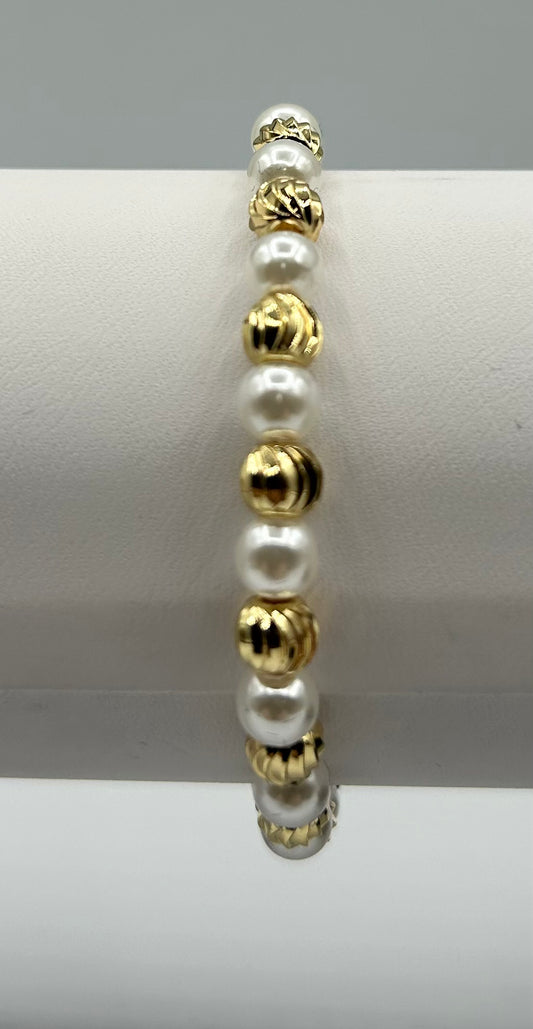 6MM PEARL STRETCH BRACELET