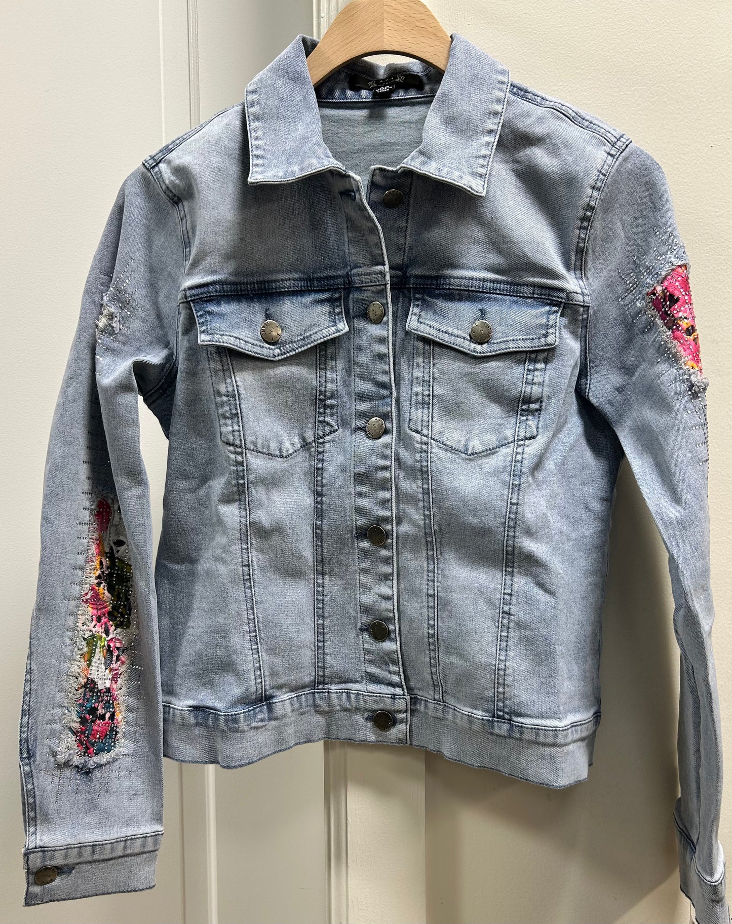 DIANA DENIM FLORAL JACKET