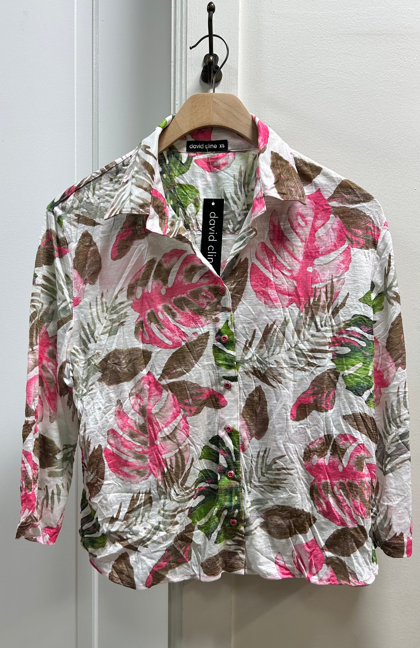 CROPPED BUTTON UP TOP