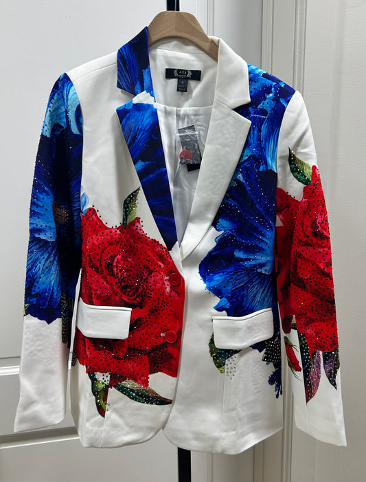 ROSA RED WHITE & BLUE BLAZER