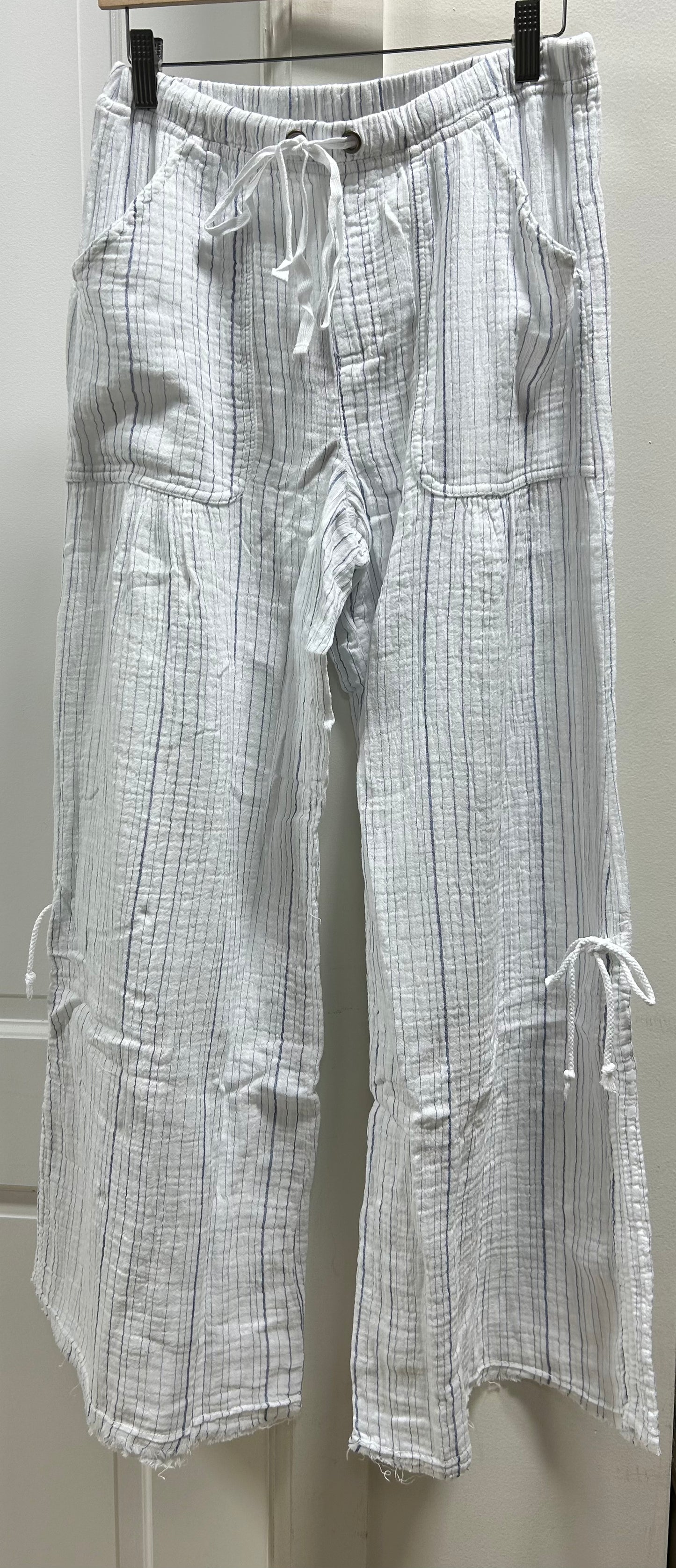 MURIEL STRIPED GAUZE PANT