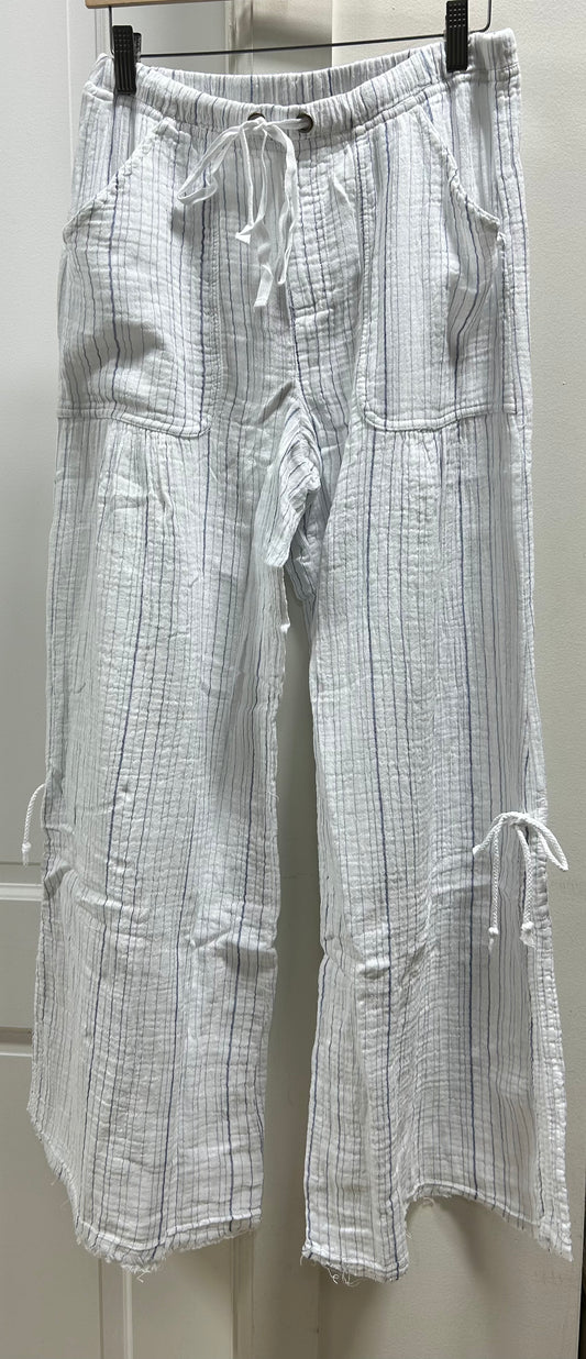 MURIEL STRIPED GAUZE PANT