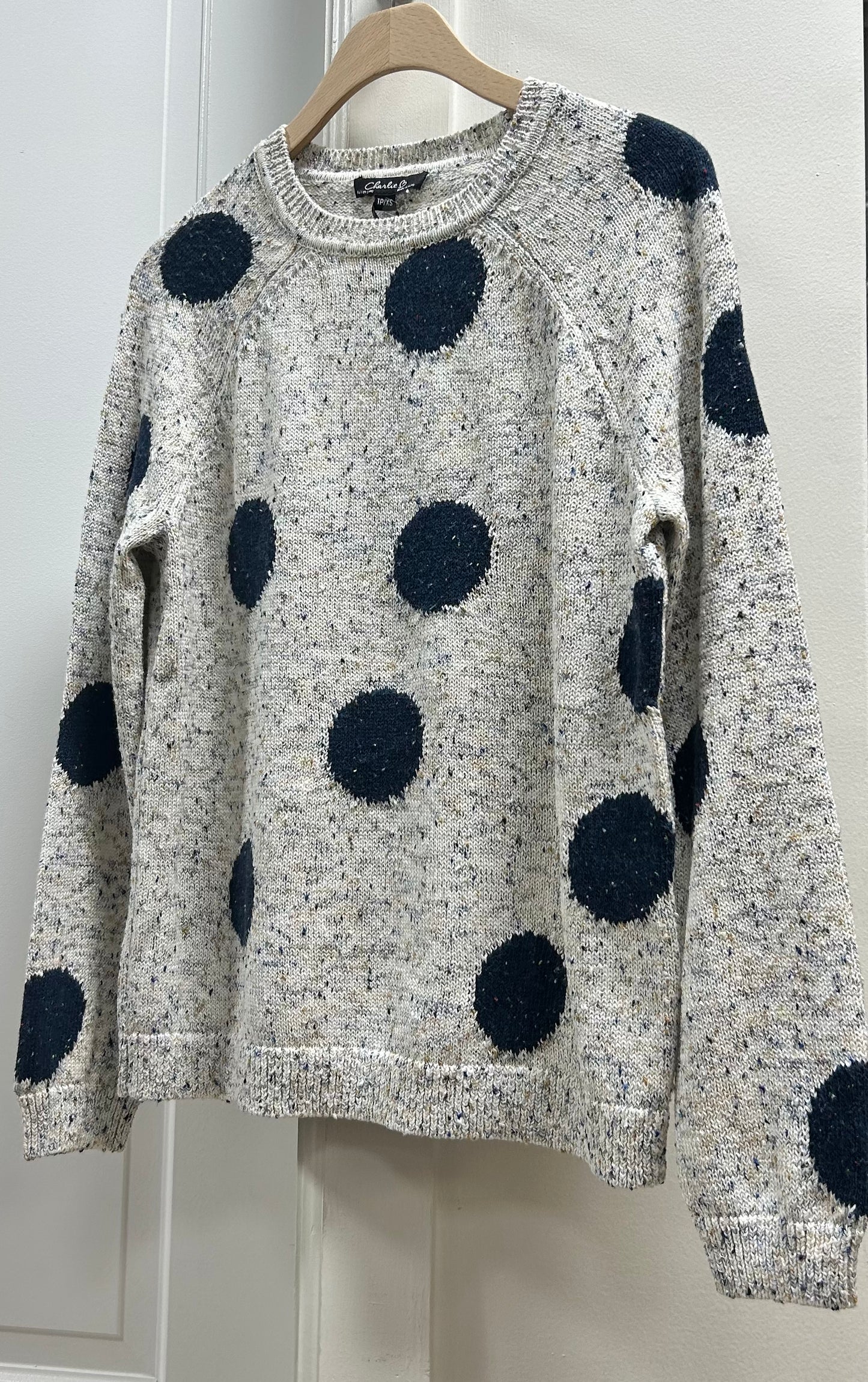 RAGLAN DOTS SWEATER
