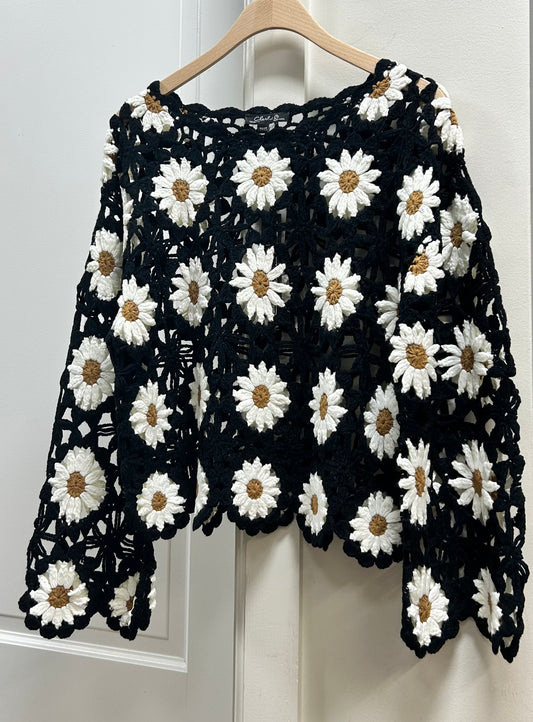 CROCHET FLOWERS SWEATER
