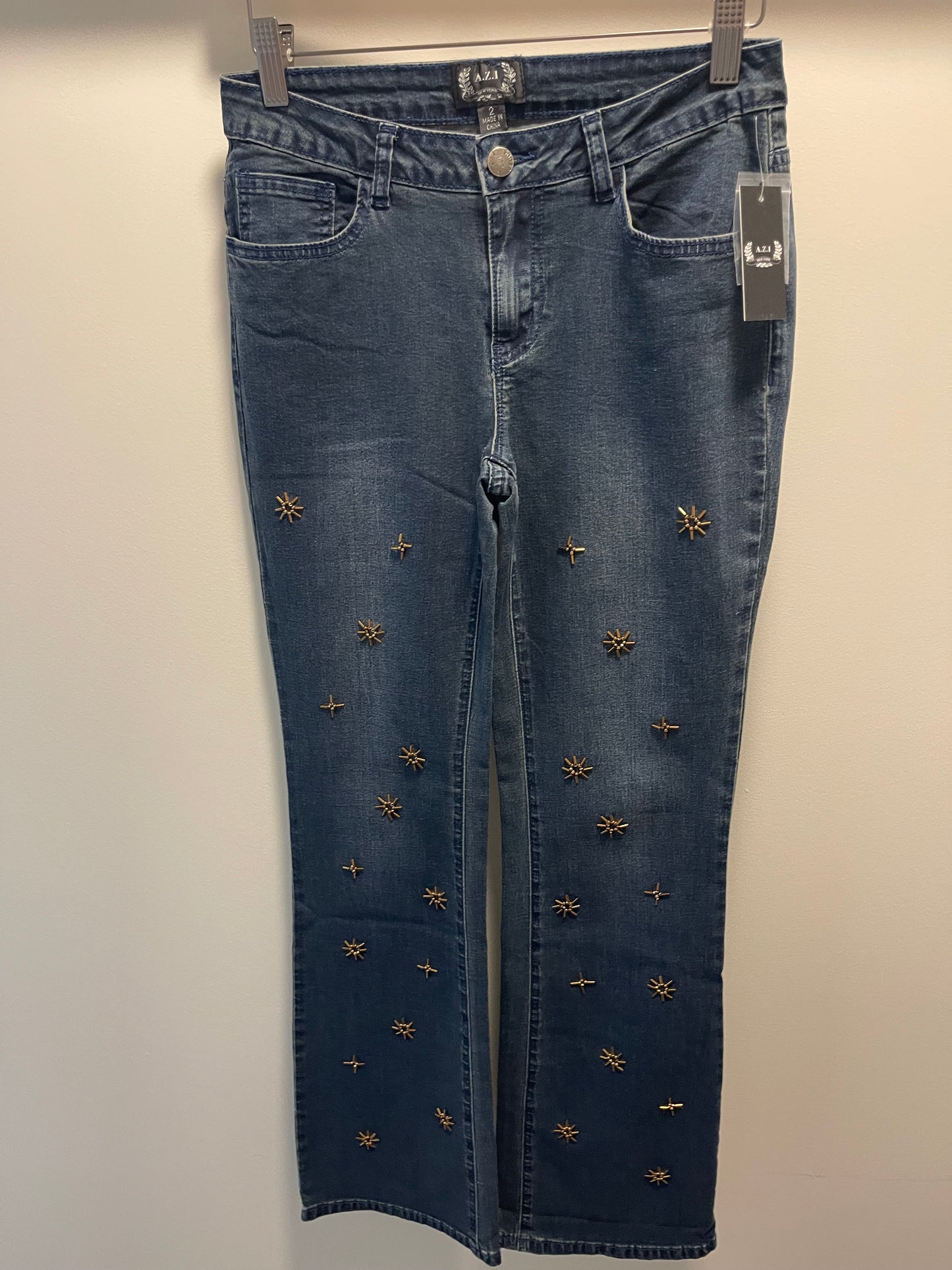 KRISTA GOLD DETAIL JEANS