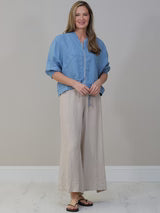 LINEN SHORT ZIP JACKET