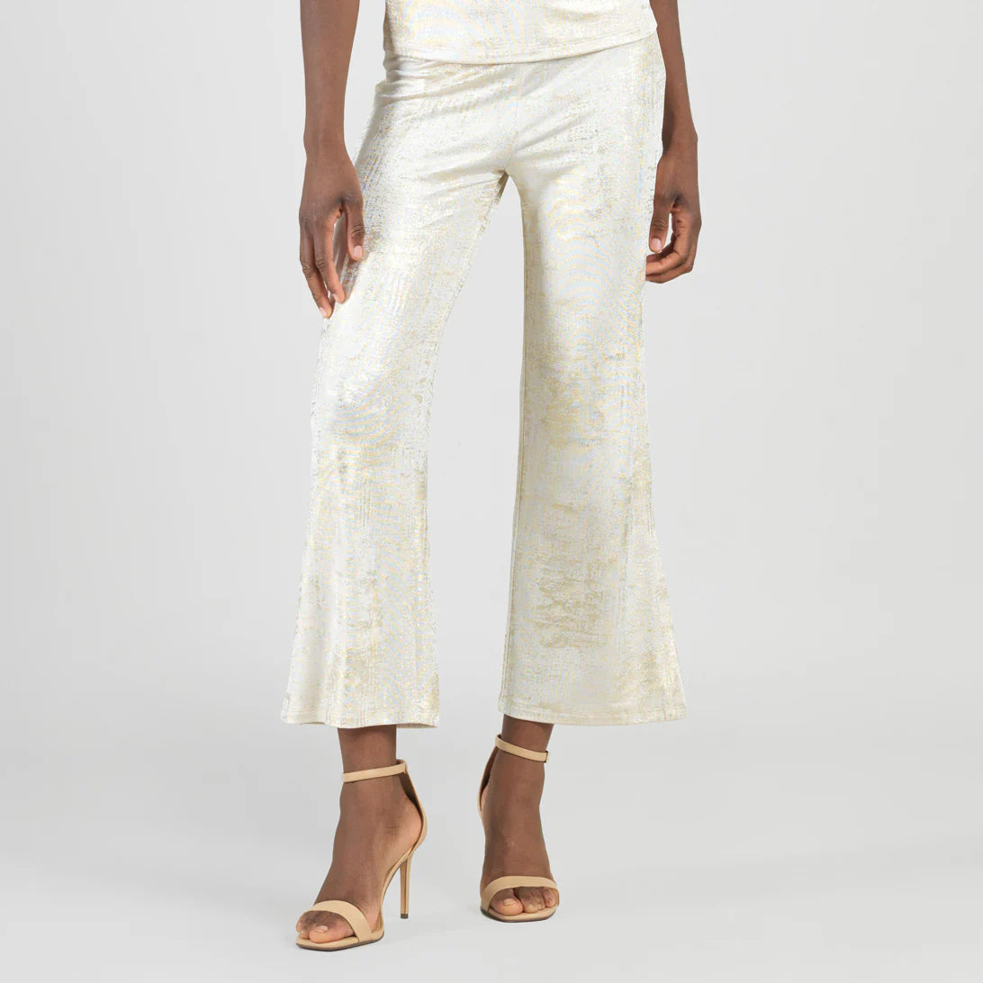SHIMMER SIDE SLIT PANT