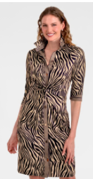 TWIST & SHOUT DRESS ZEBRA