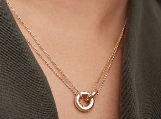 DOUBLE STRAND CIRCLE NECKLACE
