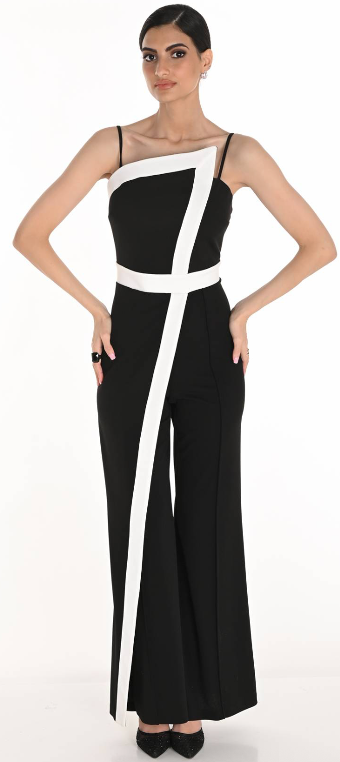 COLOR BLOCK JUMPSUIT