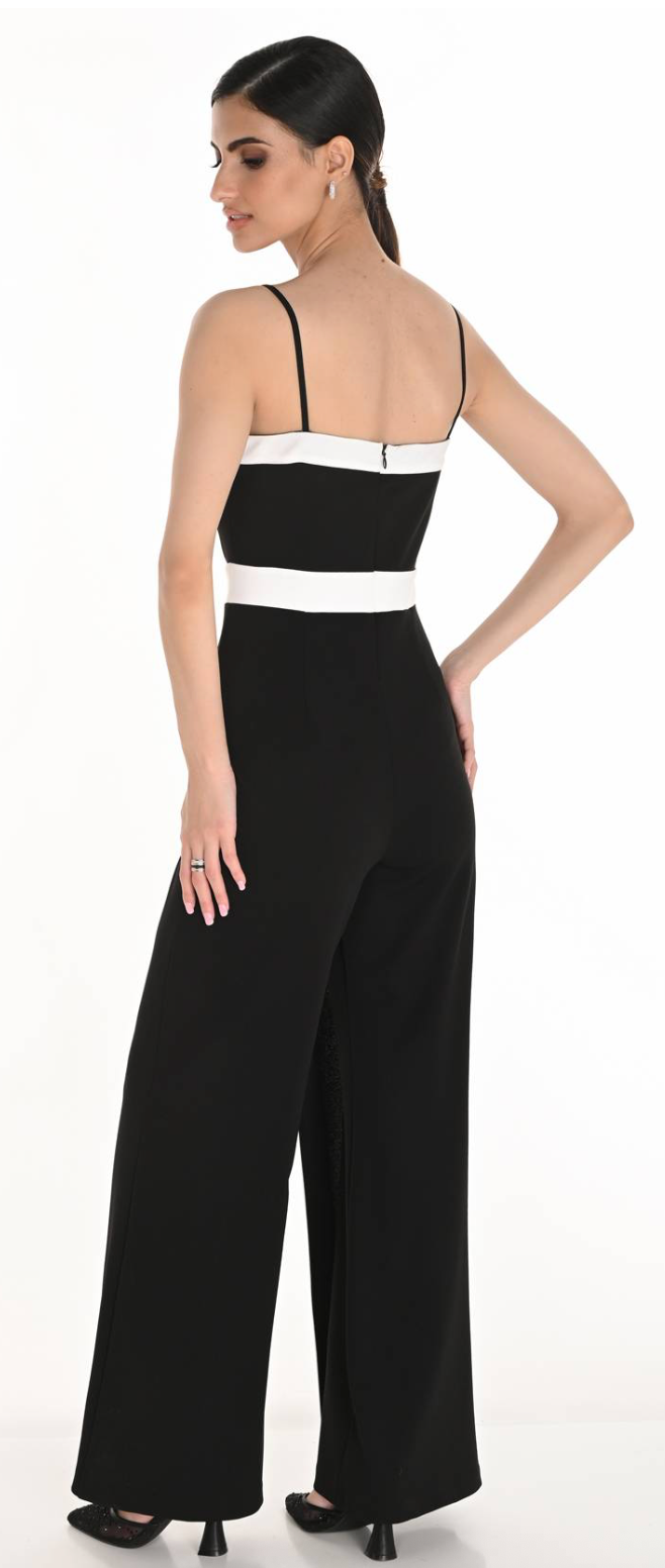COLOR BLOCK JUMPSUIT