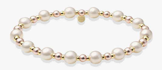 Phoebe GF Beaded Bracelet with Pearls