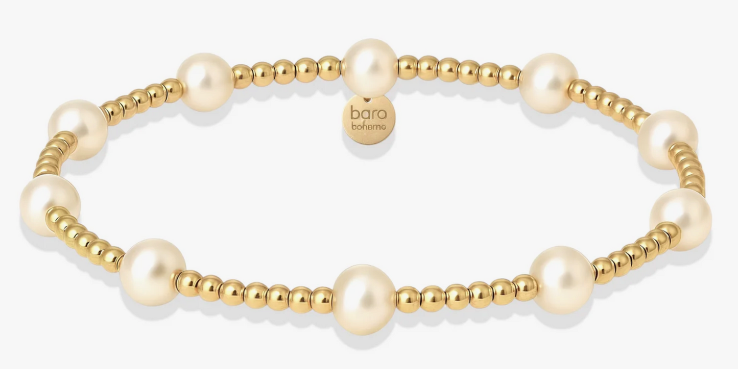 Bara GF Beaded Bracelet with Pearls