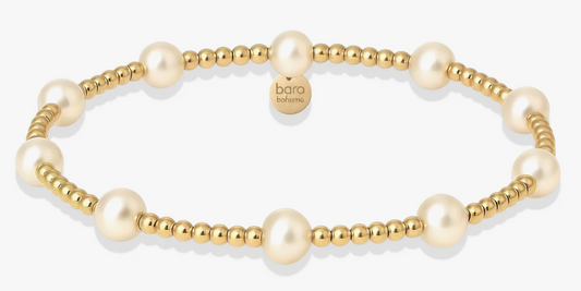 Bara GF Beaded Bracelet with Pearls