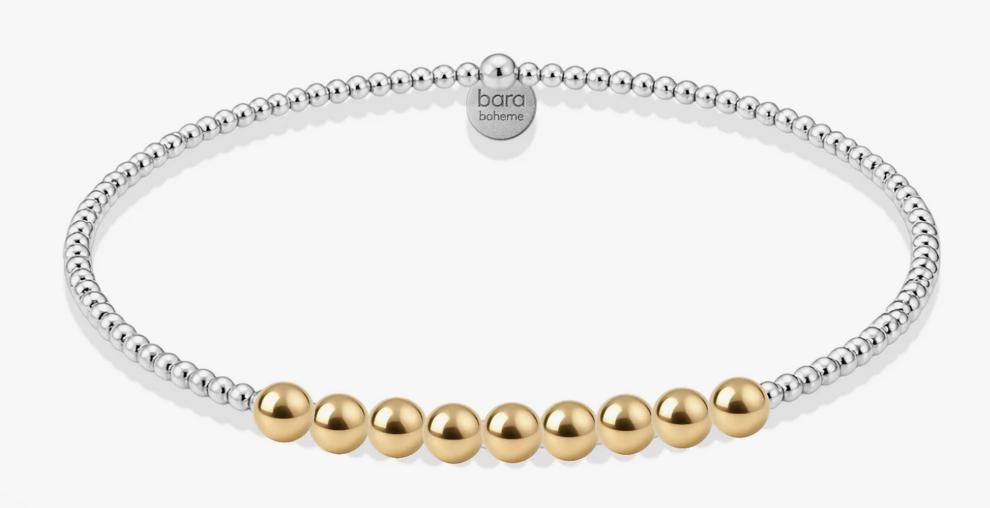 Signature Robyn Beaded 2tone SS Bracelet
