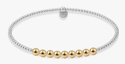 Signature Robyn Beaded 2tone SS Bracelet