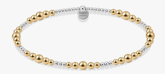 Signature Janelle Beaded 2tone SS Bracelet