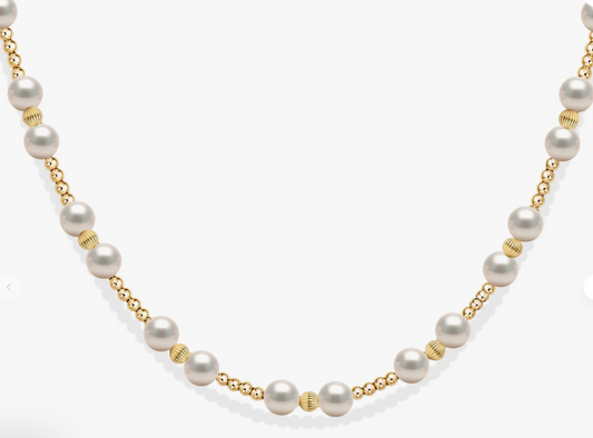 Kimberly GF Beaded Necklace with Pearls