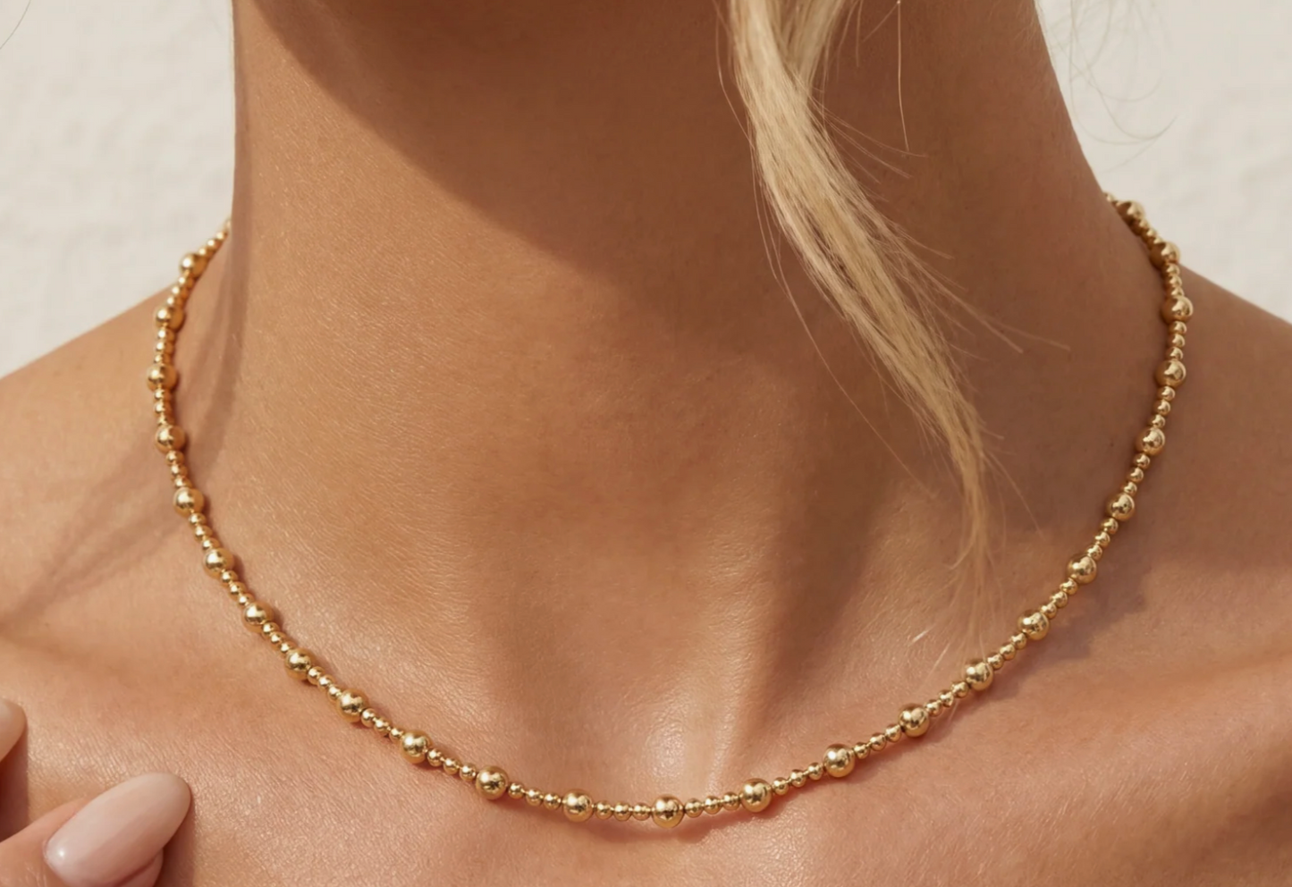Angelina GF Beaded Necklace