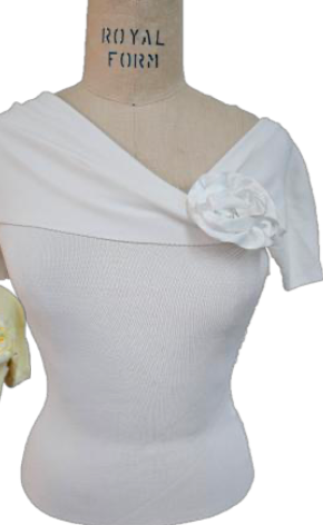 CHANTAL ROSE DETAIL TOP