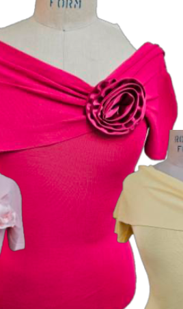 CHANTAL ROSE DETAIL TOP
