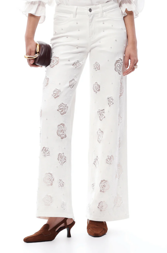ROSE DETAIL JEANS
