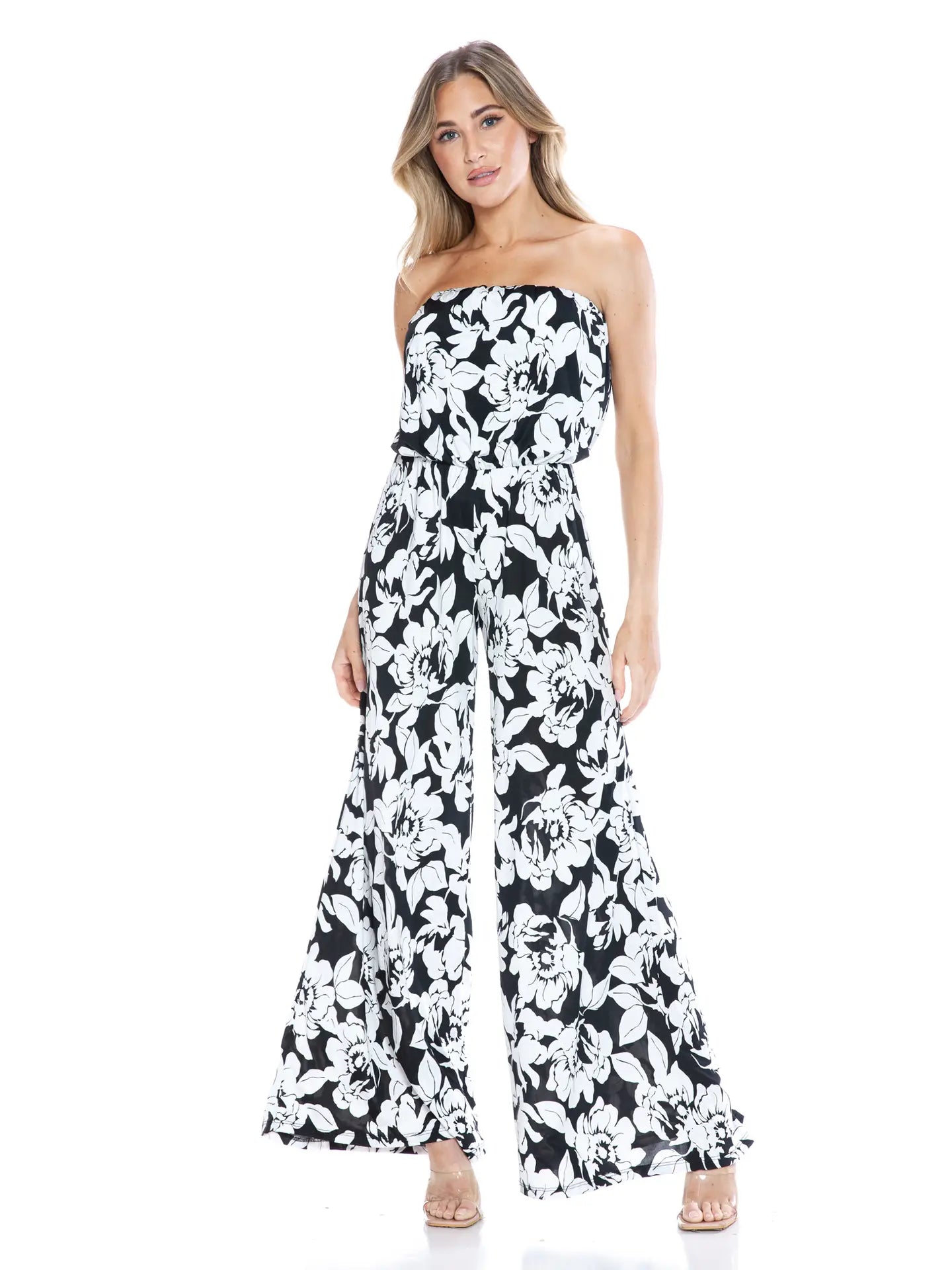 STRAPLESS JUMPSUIT