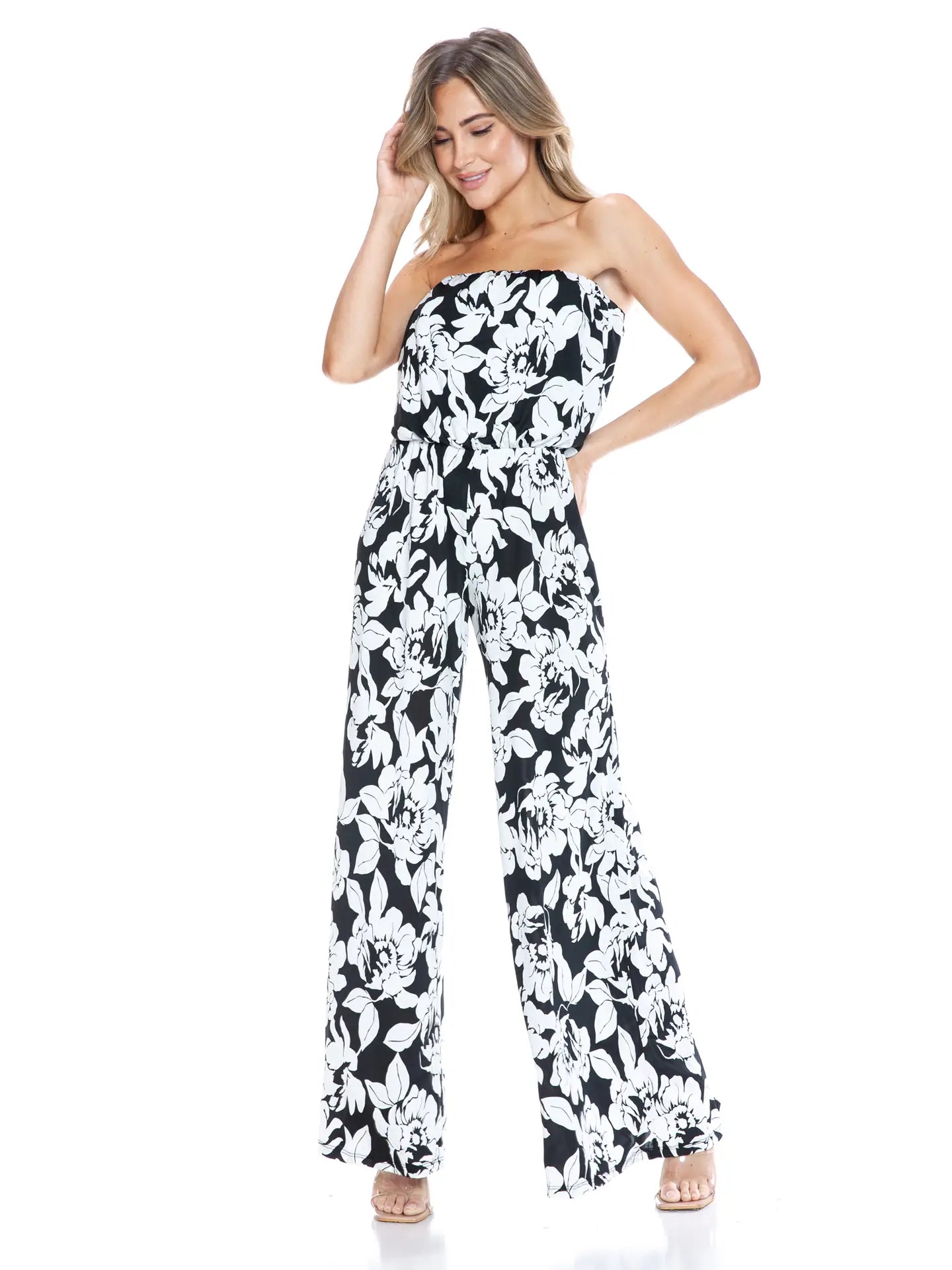 STRAPLESS JUMPSUIT