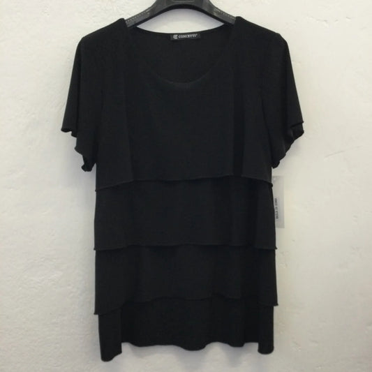 SHORT SLEEVE LAYERED TOP